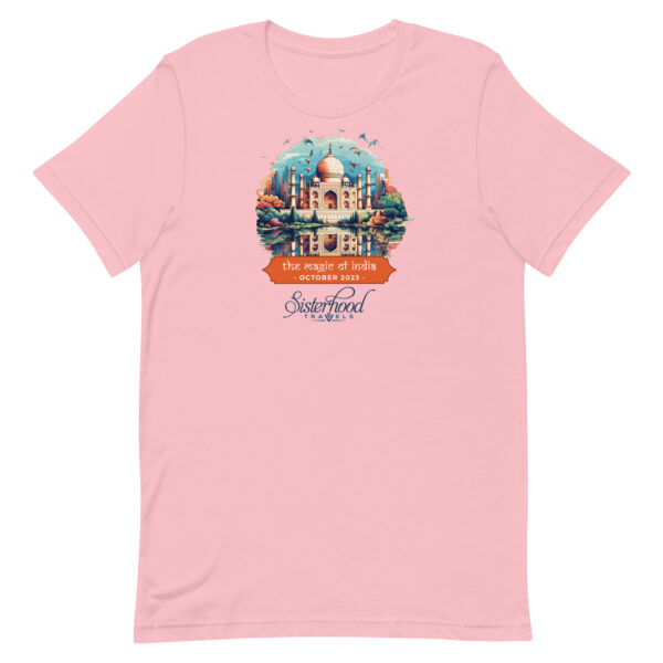 unisex staple t shirt pink front 64dbbdf8766c5 | Solo Travel For Women | Sisterhood Travels Group Tours