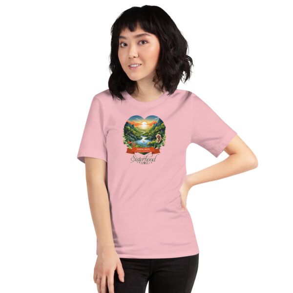 unisex staple t shirt pink front 651d8de7ab8dc | Solo Travel For Women | Sisterhood Travels Group Tours