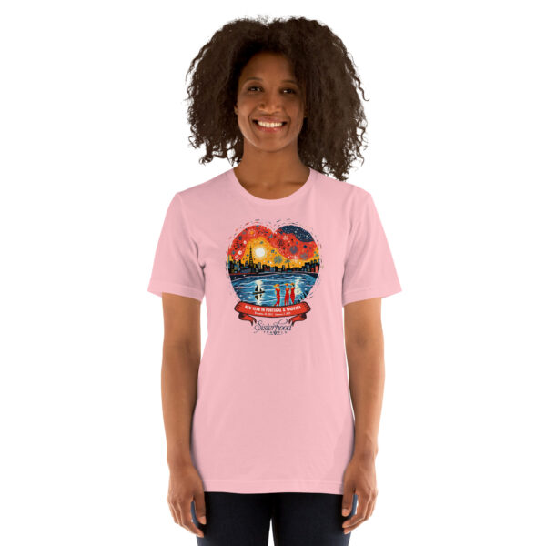 unisex staple t shirt pink front 6543ddc5c64ca | Solo Travel For Women | Sisterhood Travels Group Tours