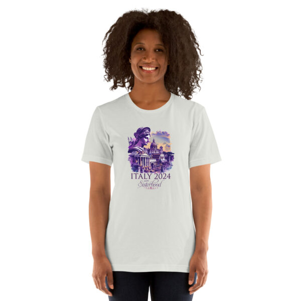 unisex staple t shirt silver front 65fa266453f4d | Solo Travel For Women | Sisterhood Travels Group Tours