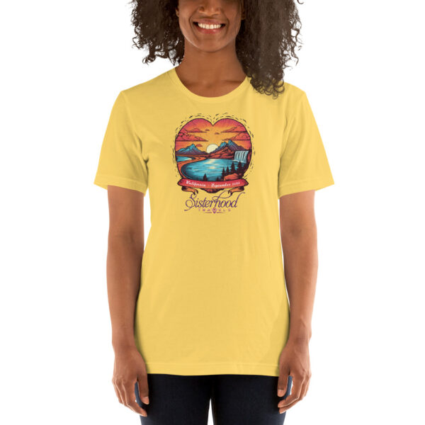 unisex staple t shirt yellow front 64b54edf7ed36 | Solo Travel For Women | Sisterhood Travels Group Tours