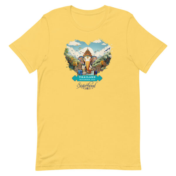 unisex staple t shirt yellow front 6514712d9d8d6 | Solo Travel For Women | Sisterhood Travels Group Tours