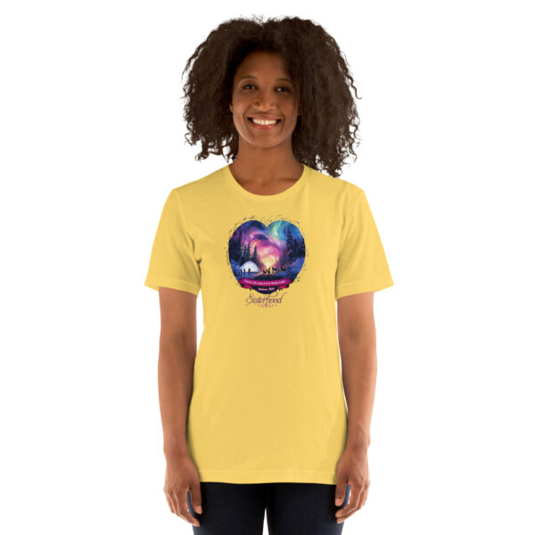 unisex staple t shirt yellow front 655e2d2f8d5f3 | Solo Travel For Women | Sisterhood Travels Group Tours