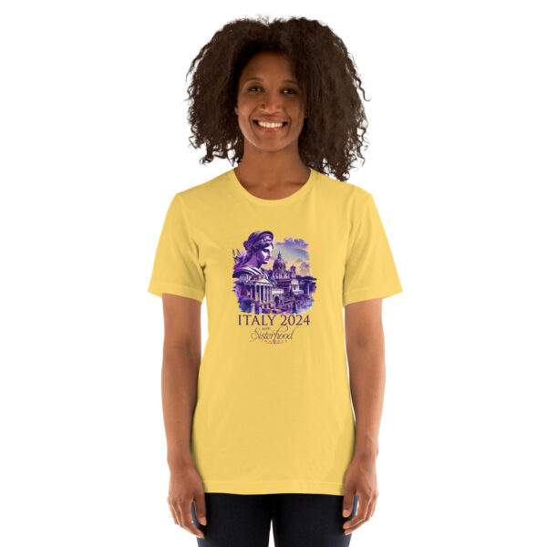 unisex staple t shirt yellow front 65fa26644df48 | Solo Travel For Women | Sisterhood Travels Group Tours
