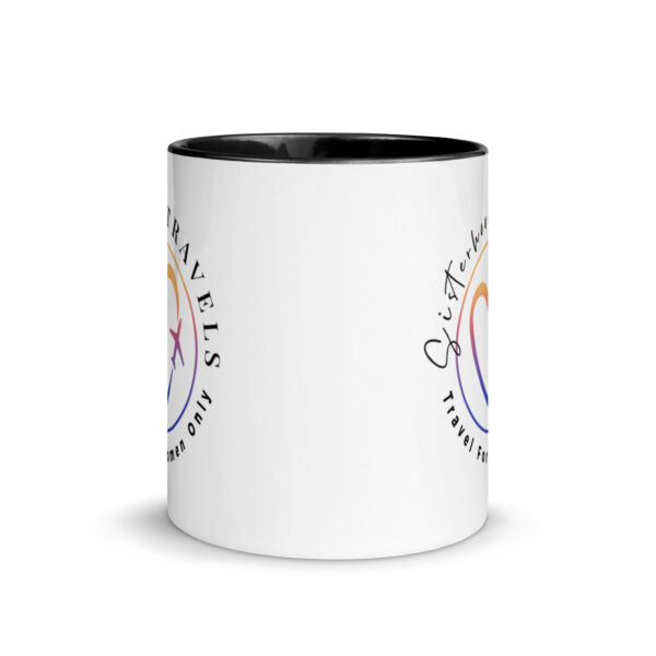 white ceramic mug with color inside black 11oz front 64931577e3ff9 | Solo Travel For Women | Sisterhood Travels Group Tours