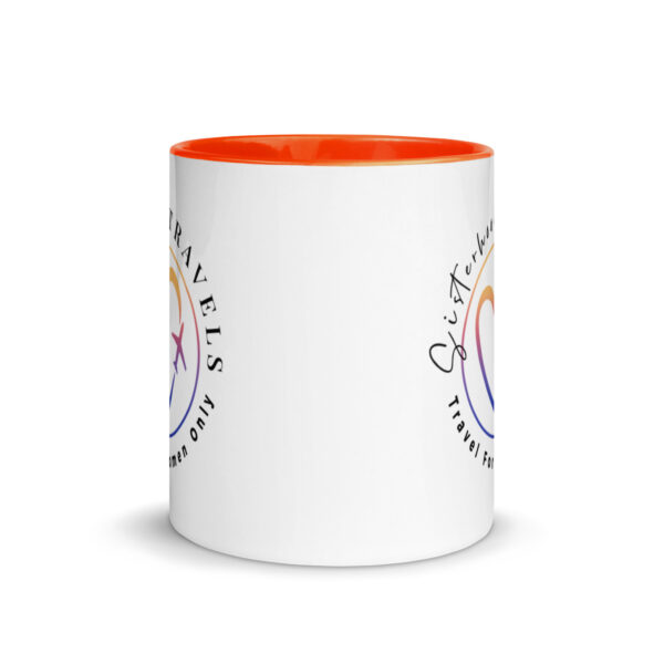 white ceramic mug with color inside orange 11oz front 64931577e41df | Solo Travel For Women | Sisterhood Travels Group Tours