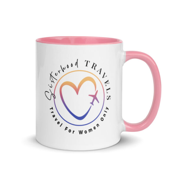 white ceramic mug with color inside pink 11oz right 64931577e436c | Solo Travel For Women | Sisterhood Travels Group Tours