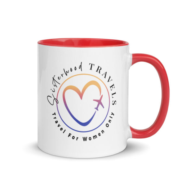 white ceramic mug with color inside red 11oz right 64931577e40b7 | Solo Travel For Women | Sisterhood Travels Group Tours