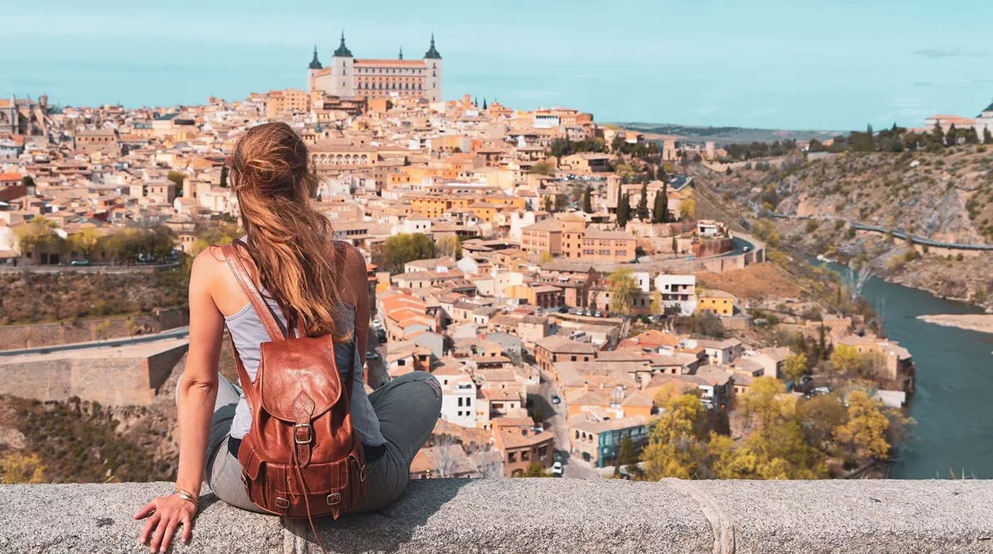woman checking out Toledo